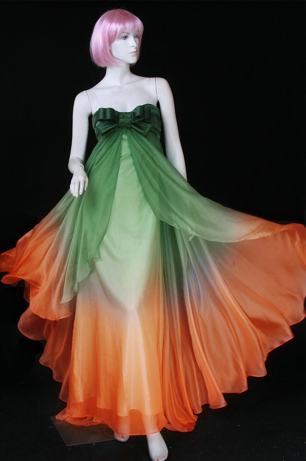 Amazing Gradient Color Evening Dress