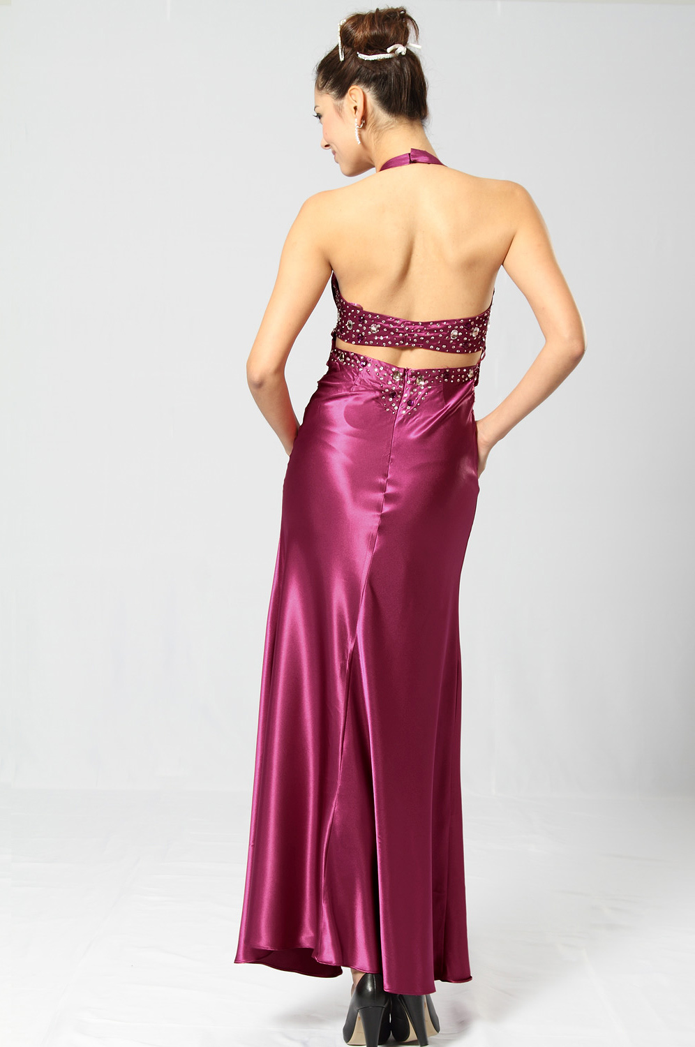 Elegante und Offizielle Violett Abendkleid