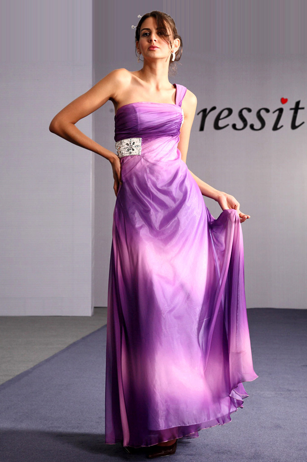 NUEVO ELEGANTE VESTIDO DE NOCHE/ FIESTA/ VELADA/ BODA