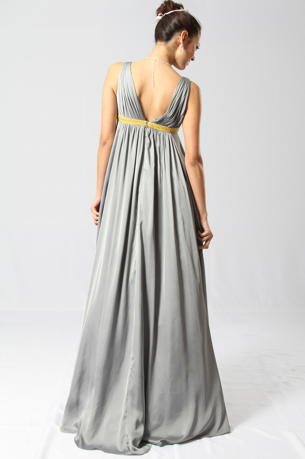 Fabulous Plunging V-Cut Evening Dress