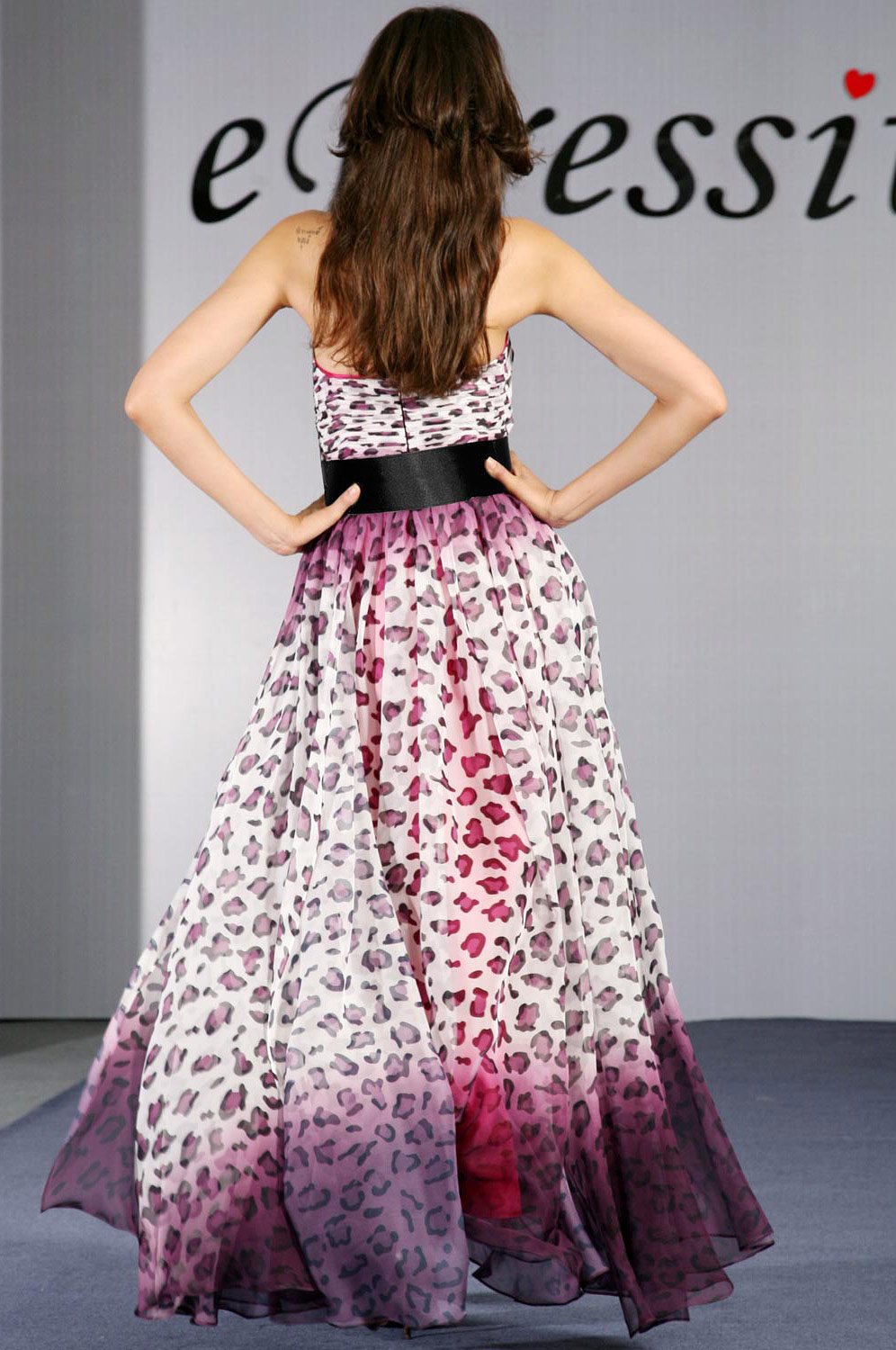 Gorgeous Gradient Strapless Evening Dress