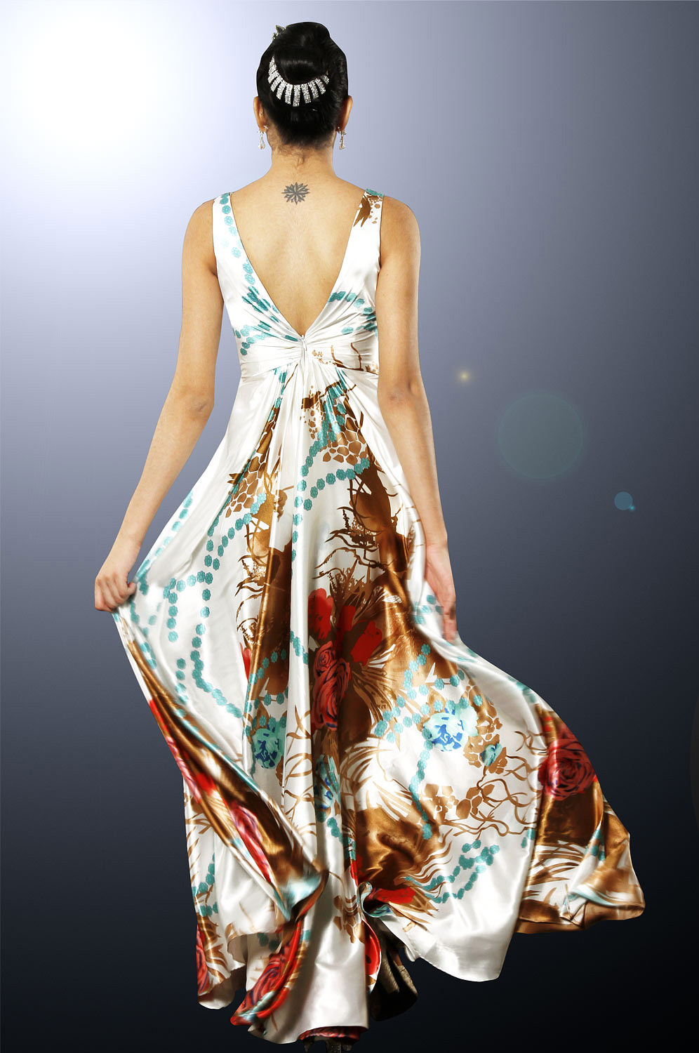 Elégante Robe V-décolletée