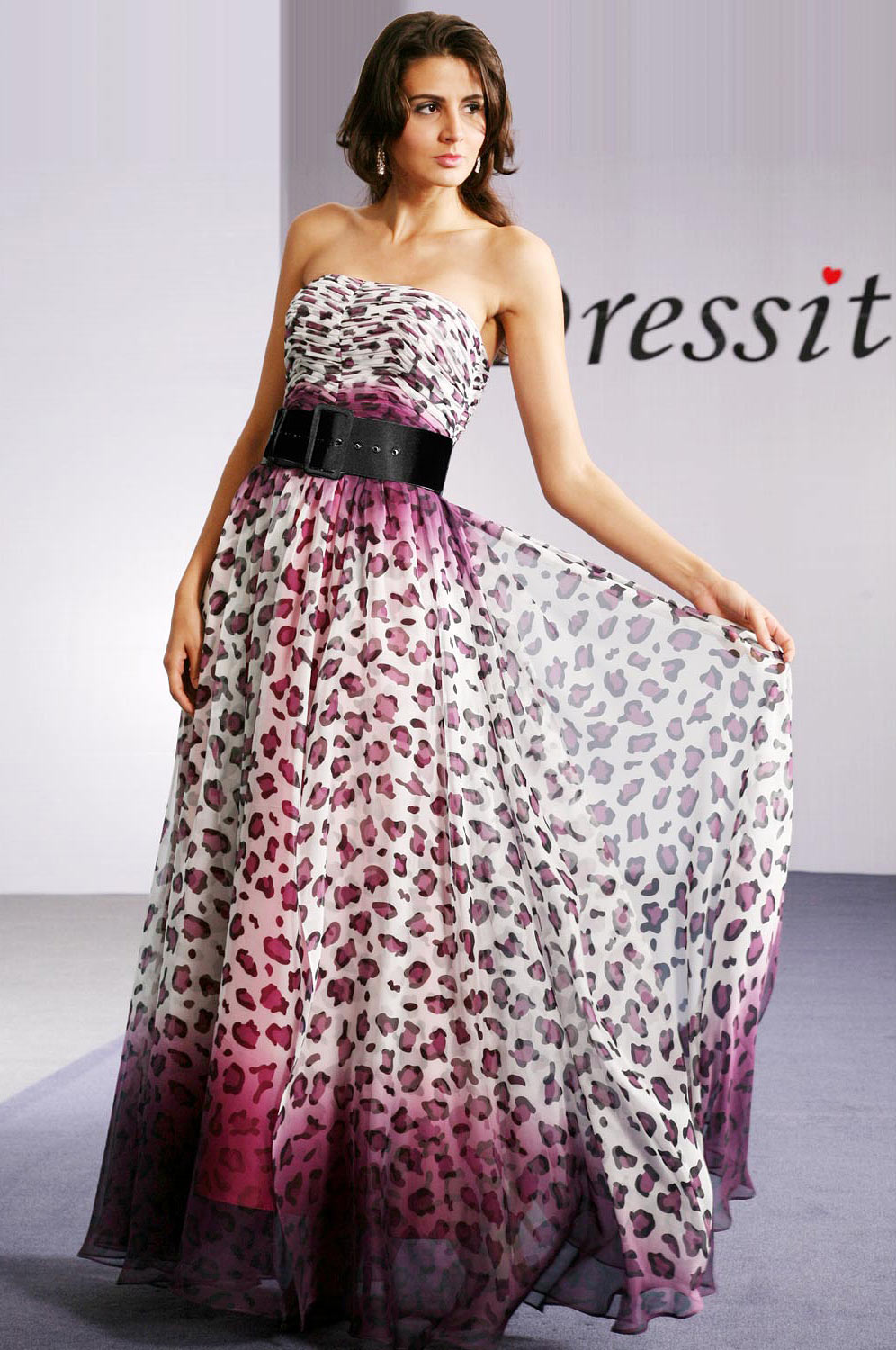 Gorgeous Gradient Strapless Evening Dress