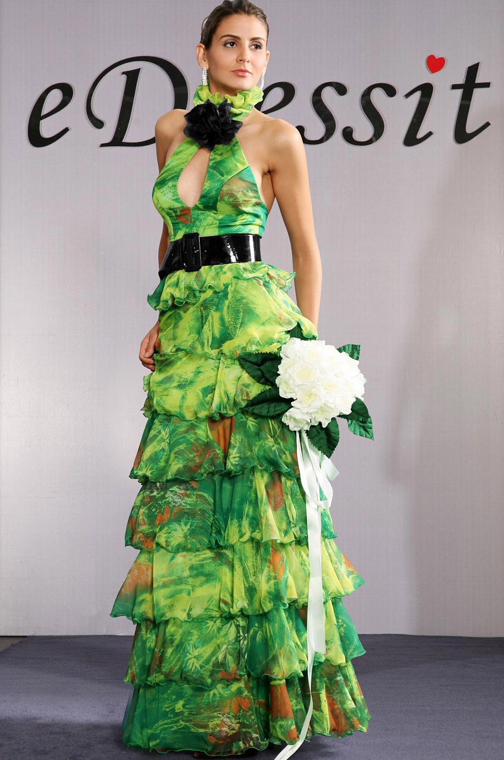 Elegant Blake Lively Halter Dress