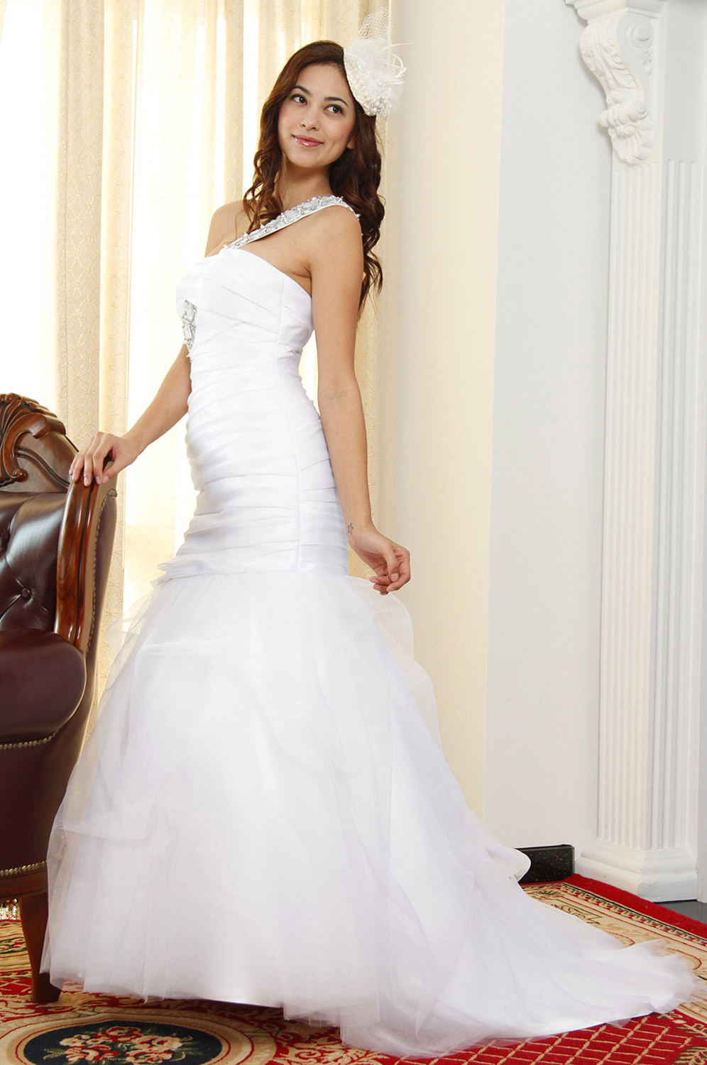 Pur Blanc Glorieux Robe de Mariee