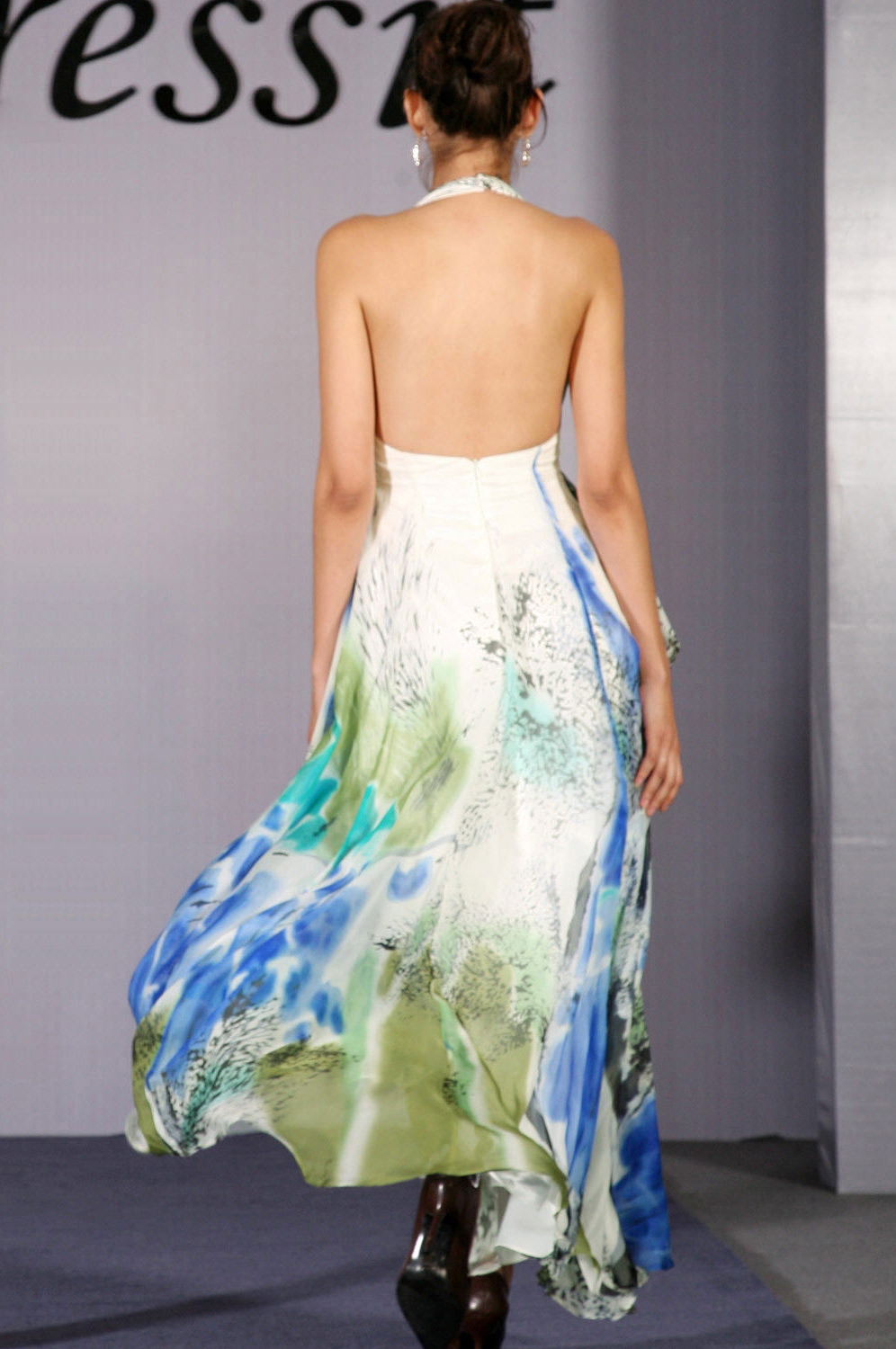 Elégante V-cut Robe de Soirée