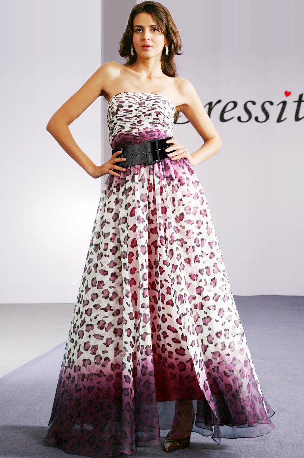 Gorgeous Gradient Strapless Evening Dress