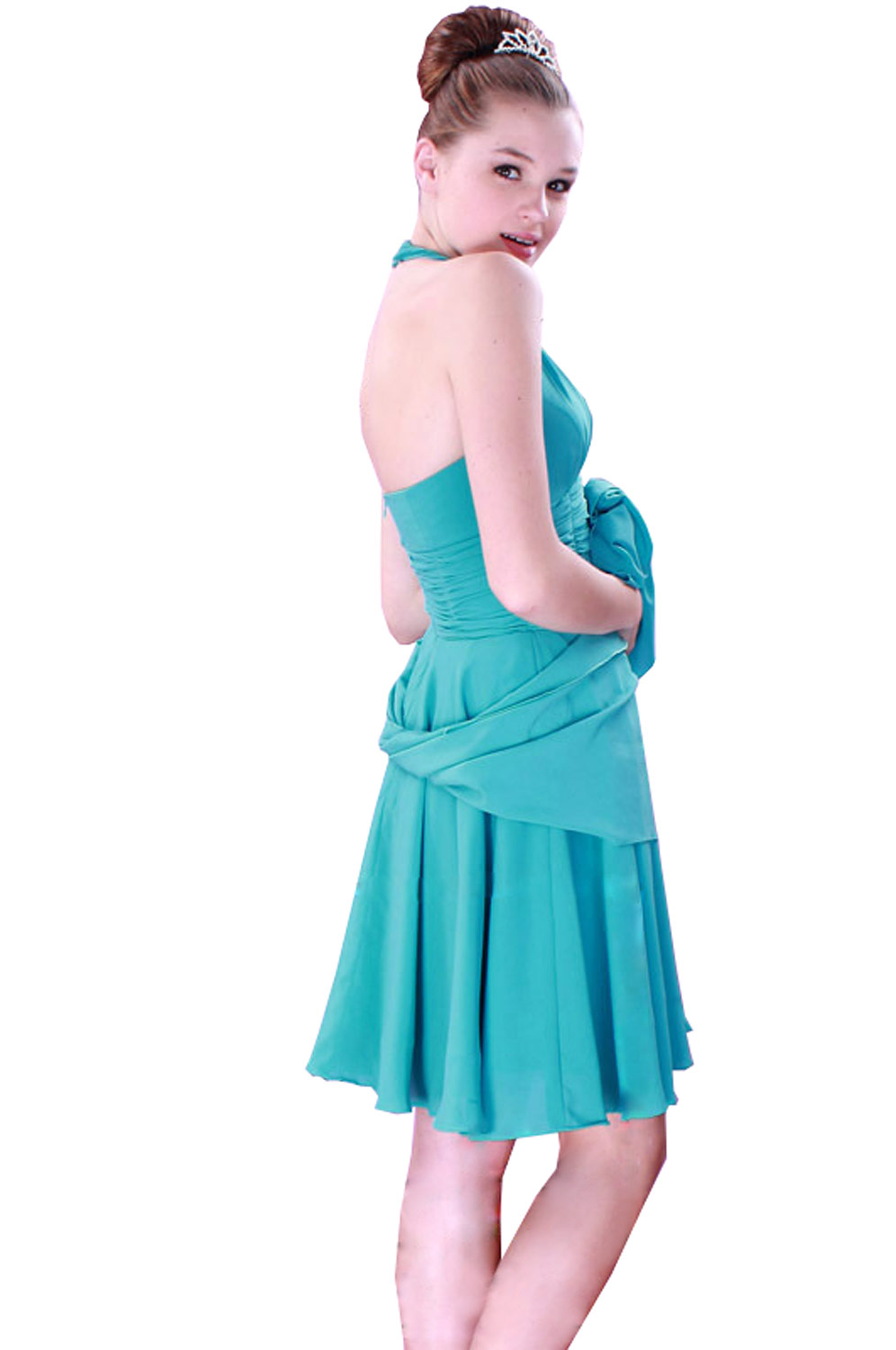 blaue Avondjurk/Trouwjurk/Abendkleidung