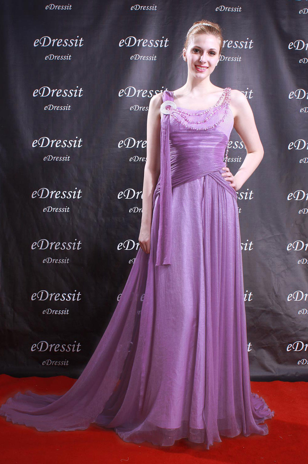 Robe de Soirée Charmante Violette