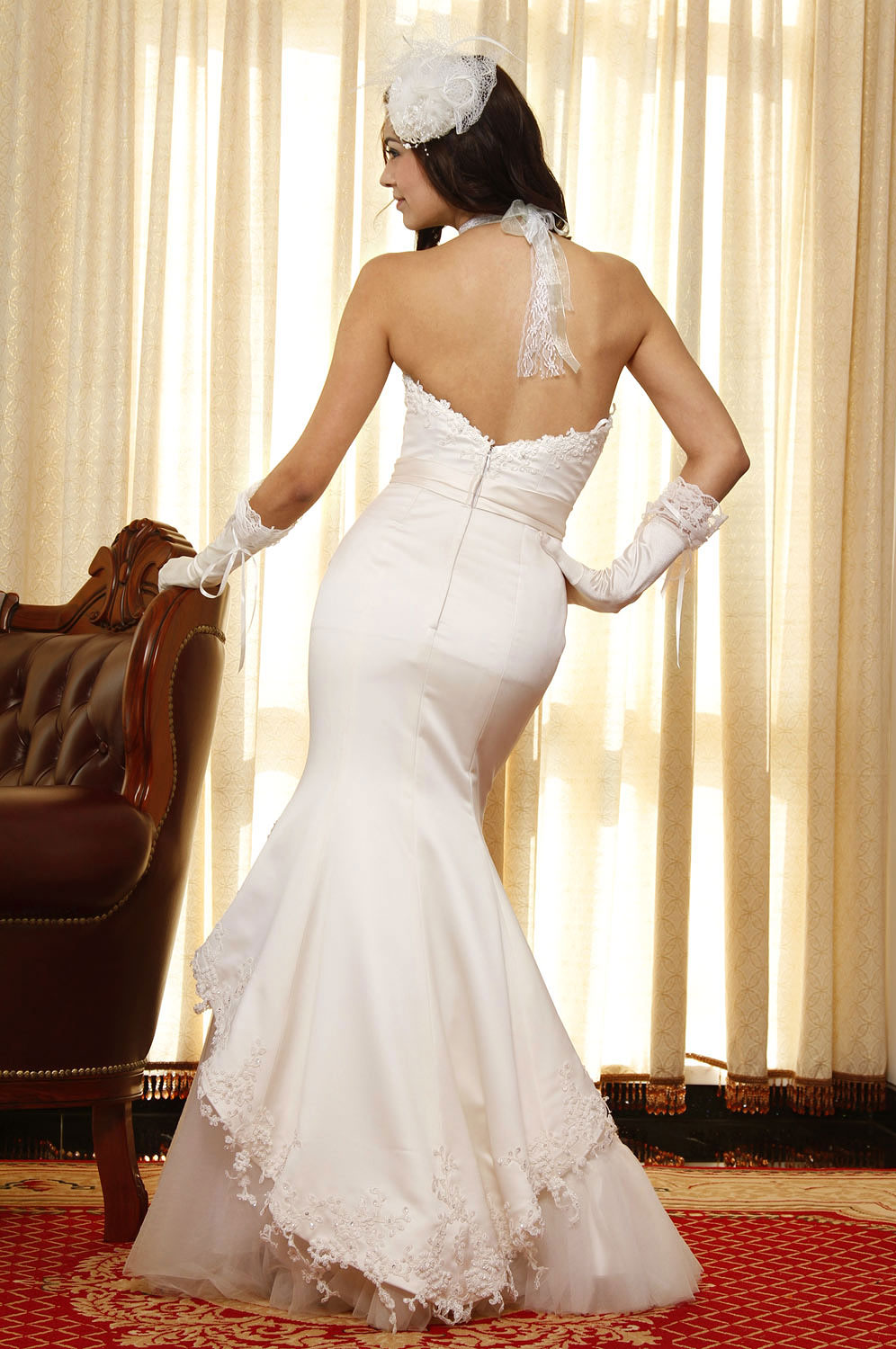 белое свадебное платье Русалка