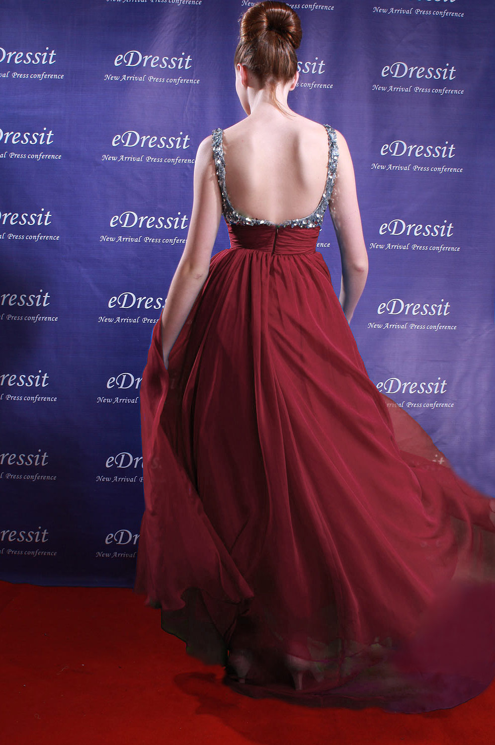 On sale !!  wein Rot Prom Gown Evening Dress