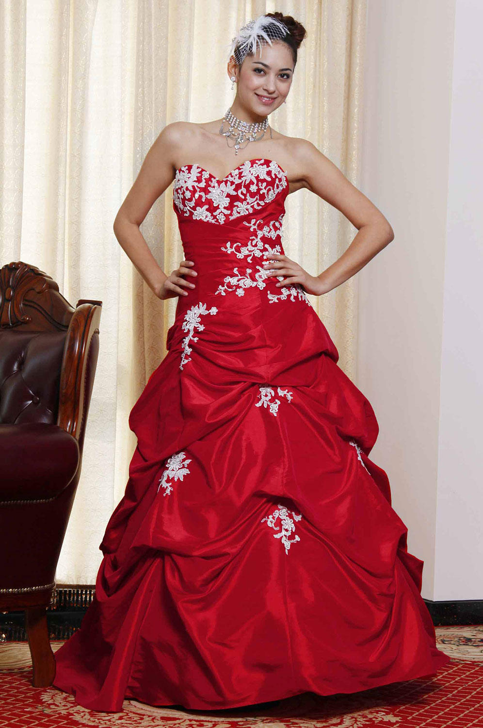 Classique Rouge Scolaire Graduation/Adulte Cérémonie/Soiree Robe