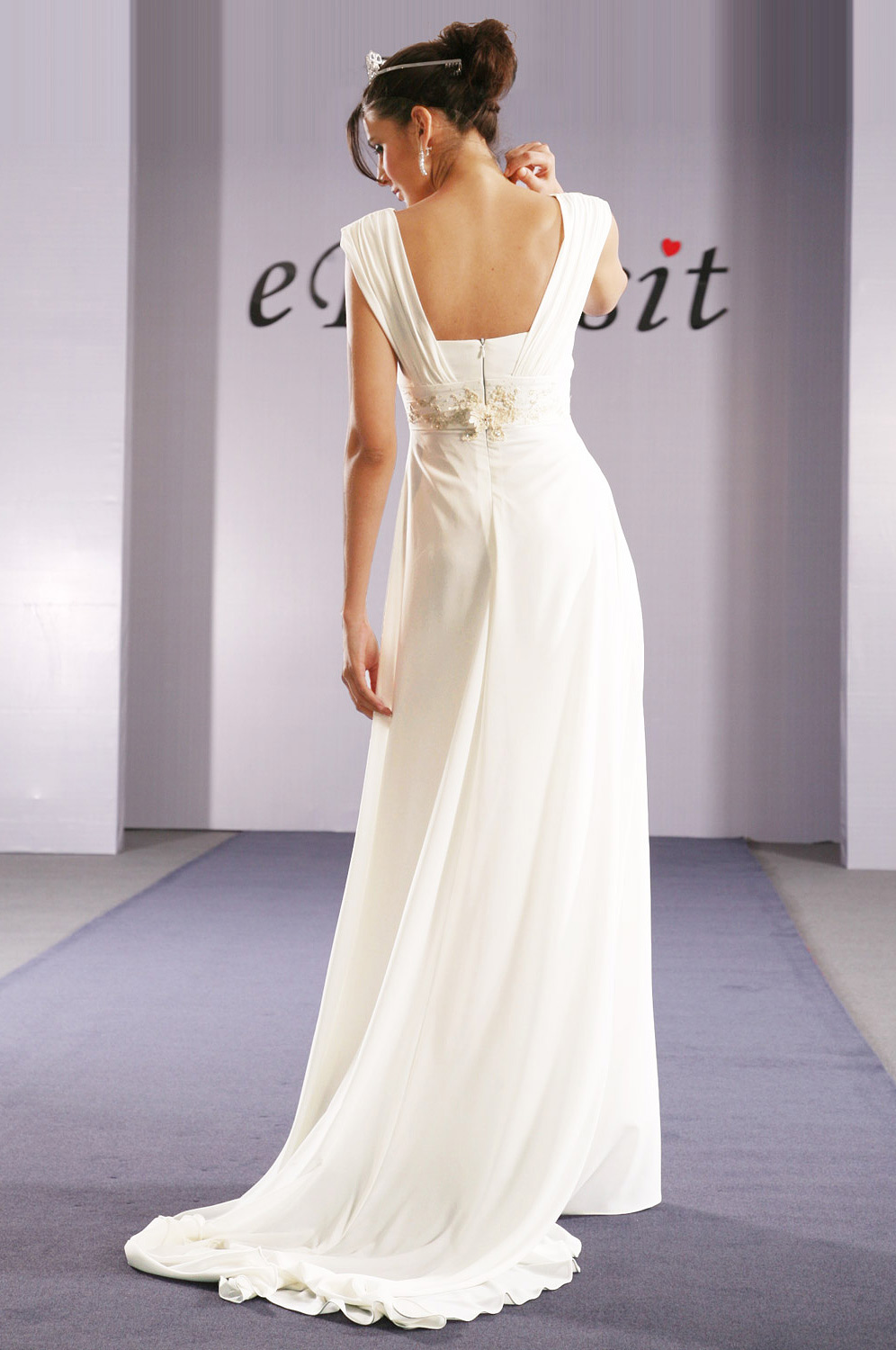 Elegant White Evening Dress