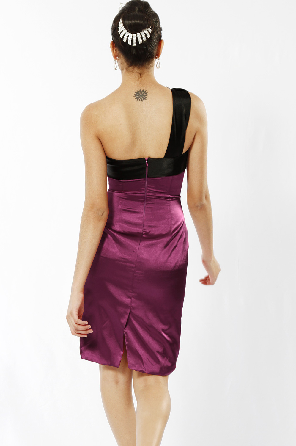 Elegant Ein-Schulter-Träger Cocktailkleid