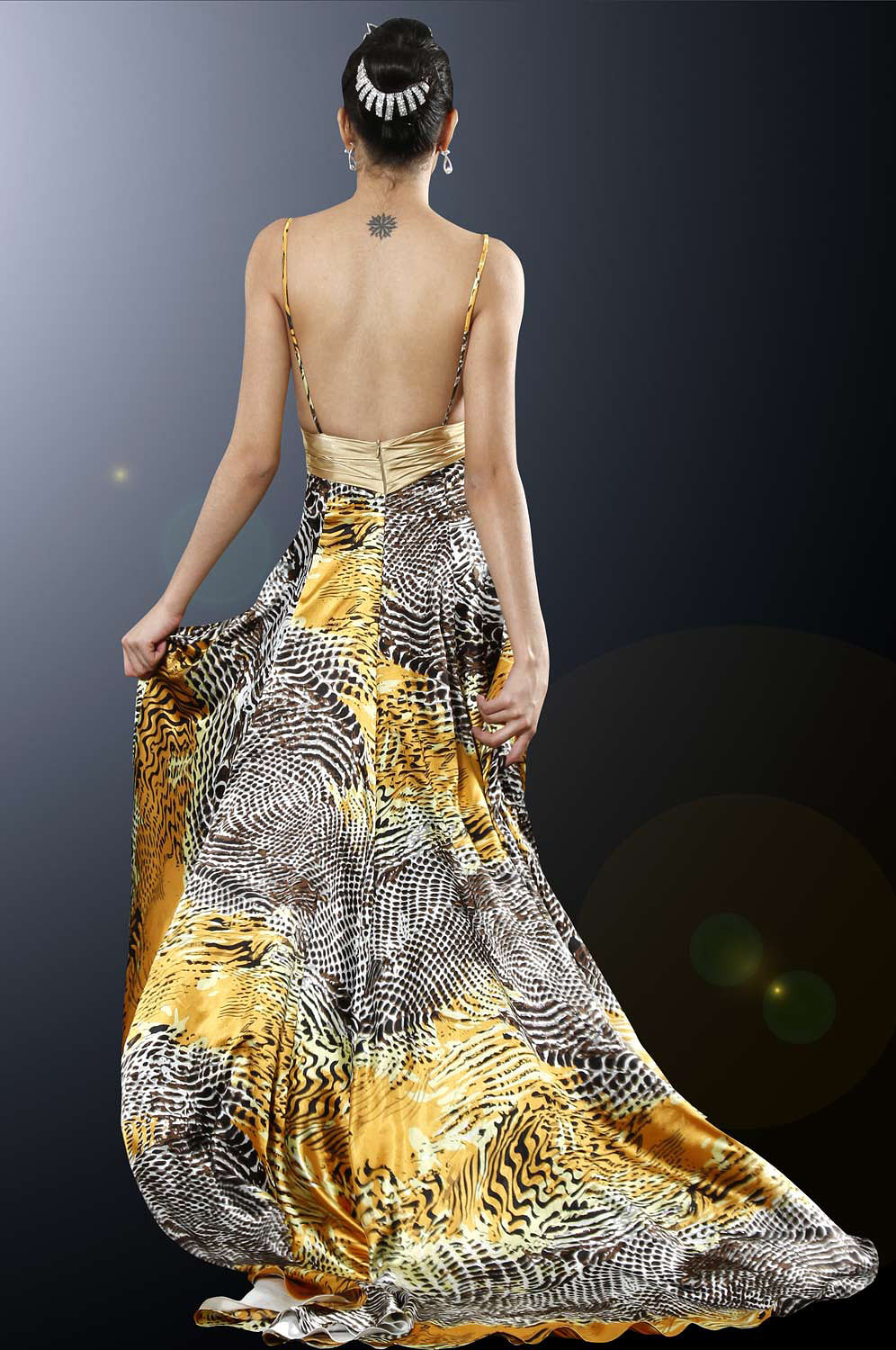 Elégante Robe Buste de Pailletes