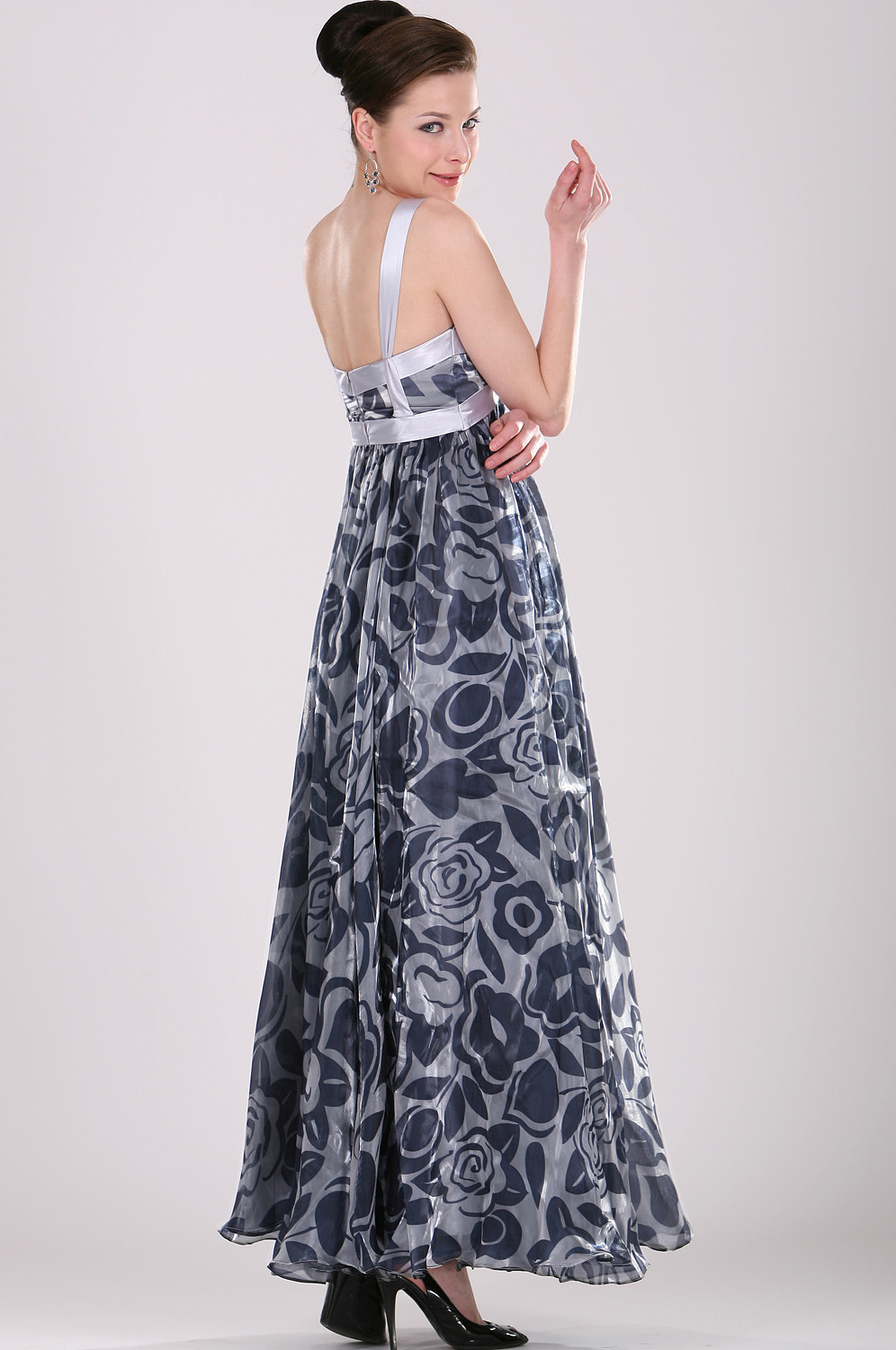 Charming Printed Evening Dress