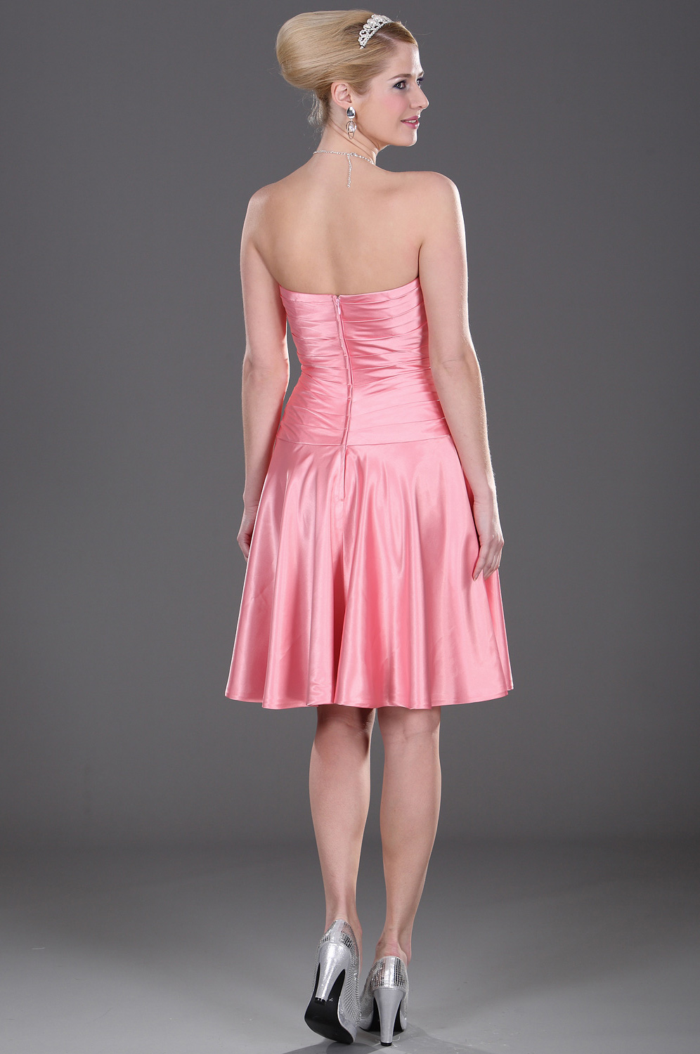 Adorable Rosa Vestido de Dama