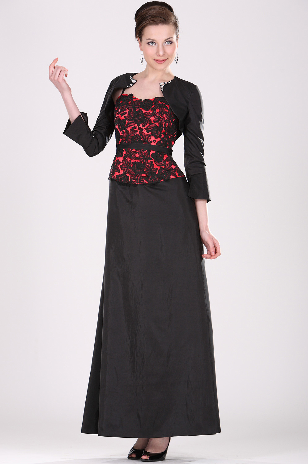 Elegante Vestido de Madre de Novia con Bolero