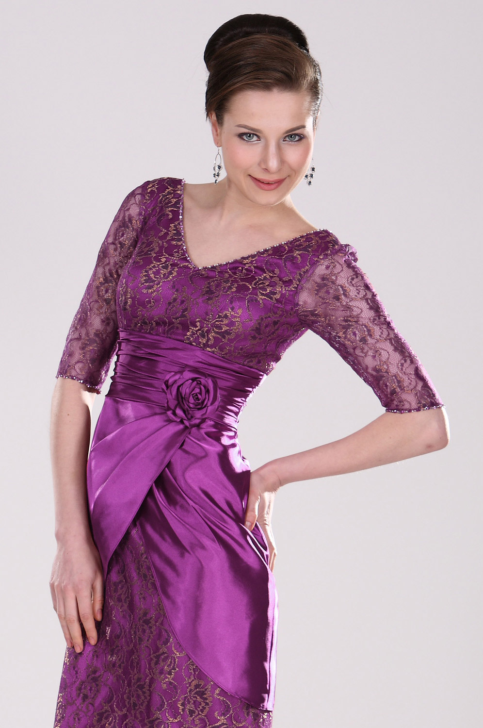 Nuevo vestido de Madre de la Novia  con  Chaqueta Violado