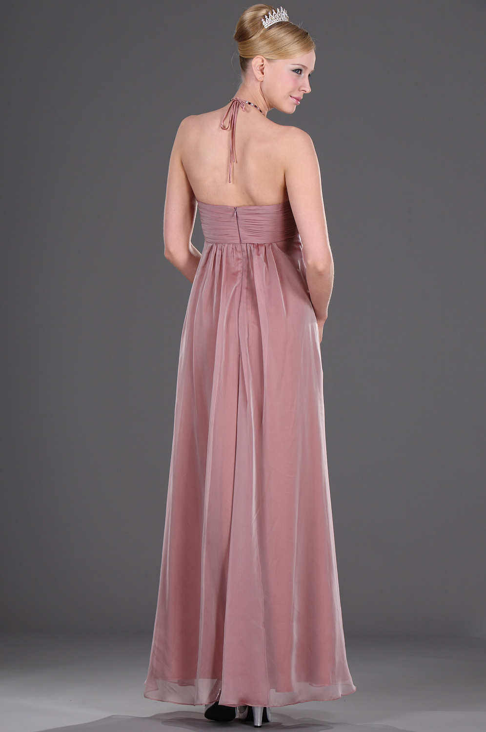 Spagetti Halter  Perlen scharmant Abendkleid