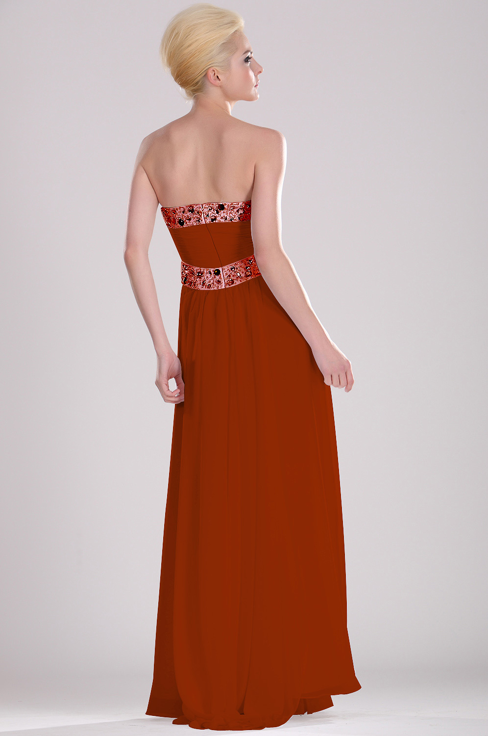 On sale  Strapless Beaded Evening Dress