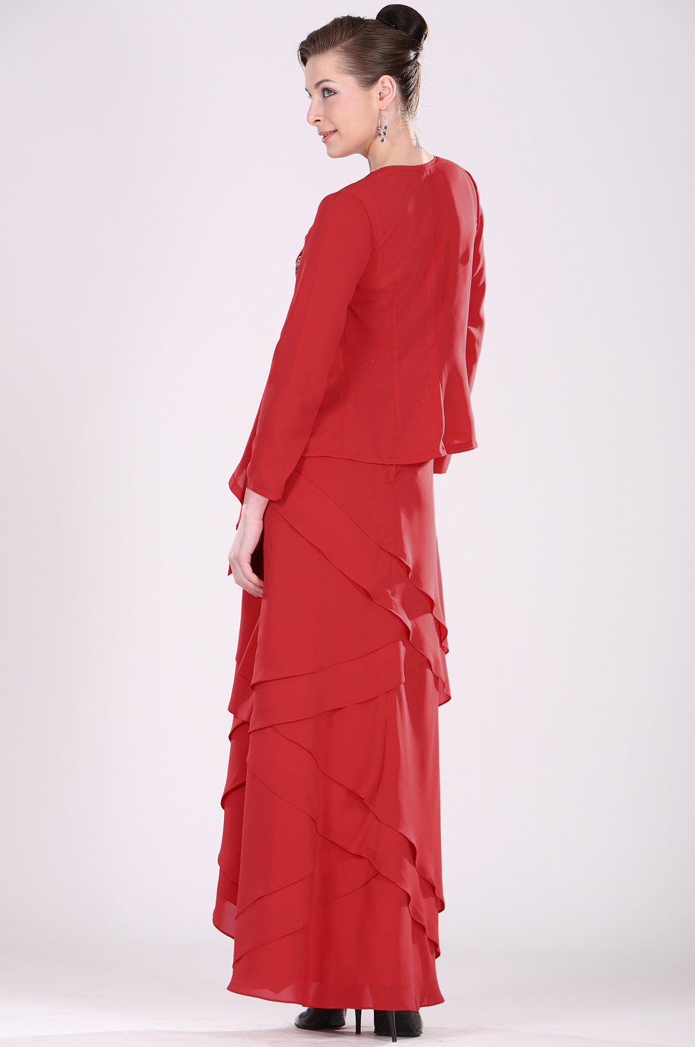 Atractivo Vestido de Madre de la Novia con Chaqueta