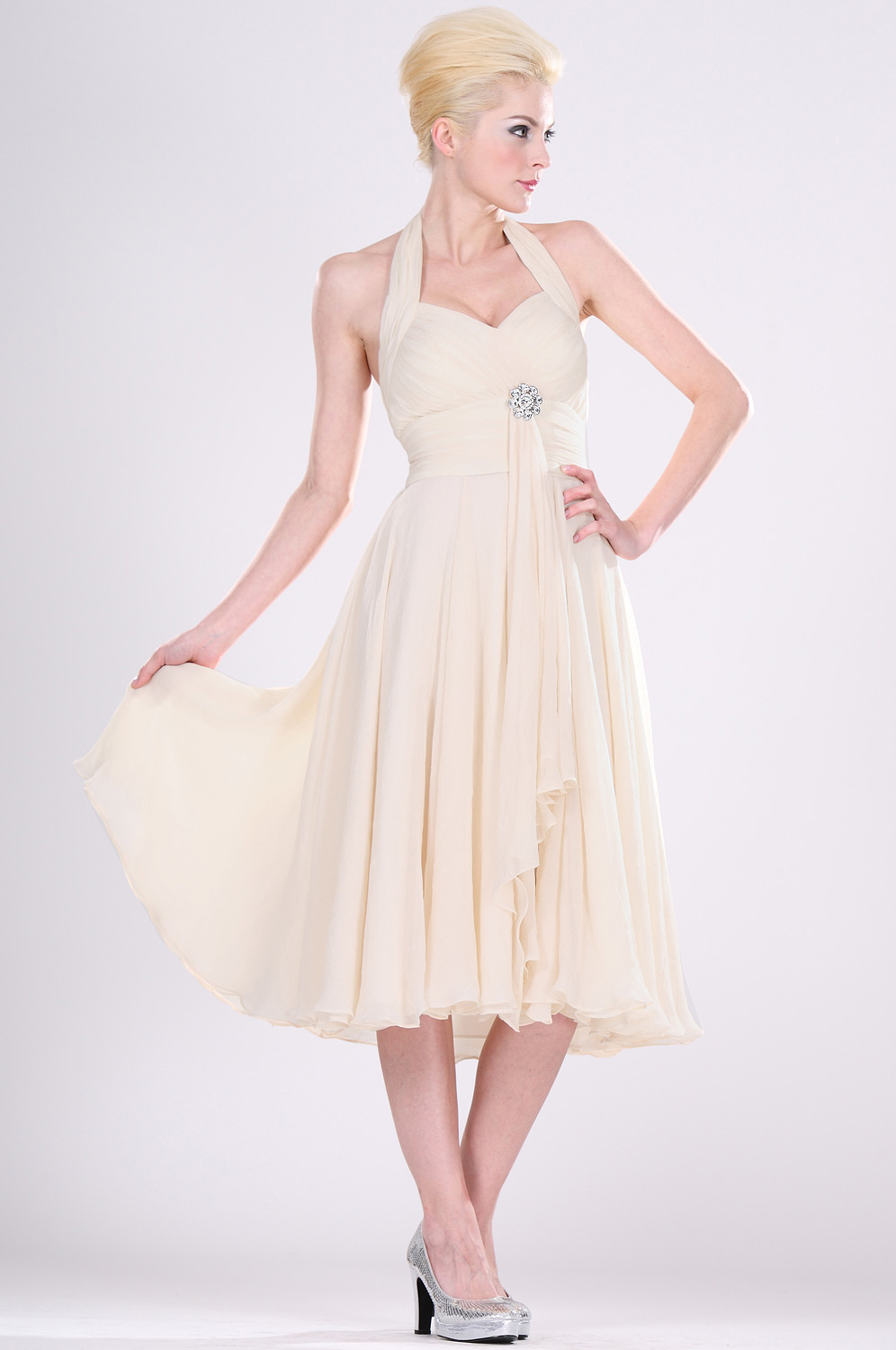 Charming Halter Cocktail Dress