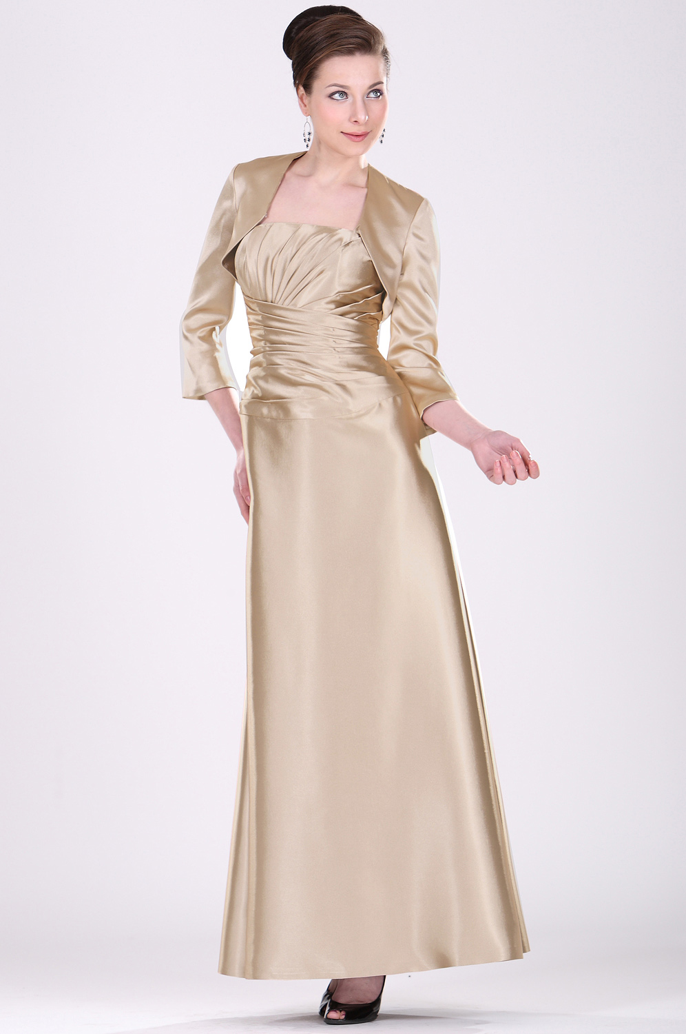 Elegante Vestido de Madre de Novia con Bolero