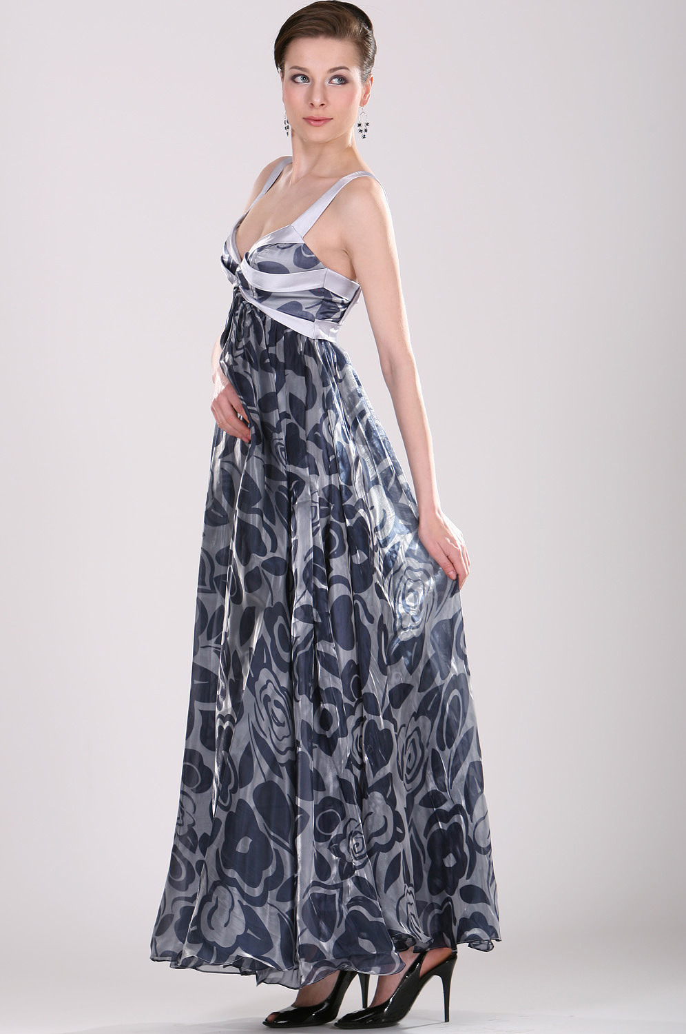 Charming Printed Evening Dress