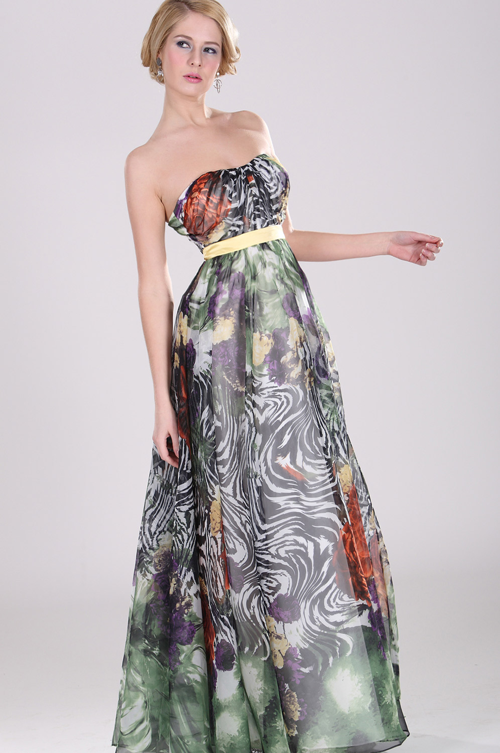 Strapless Evening Dress