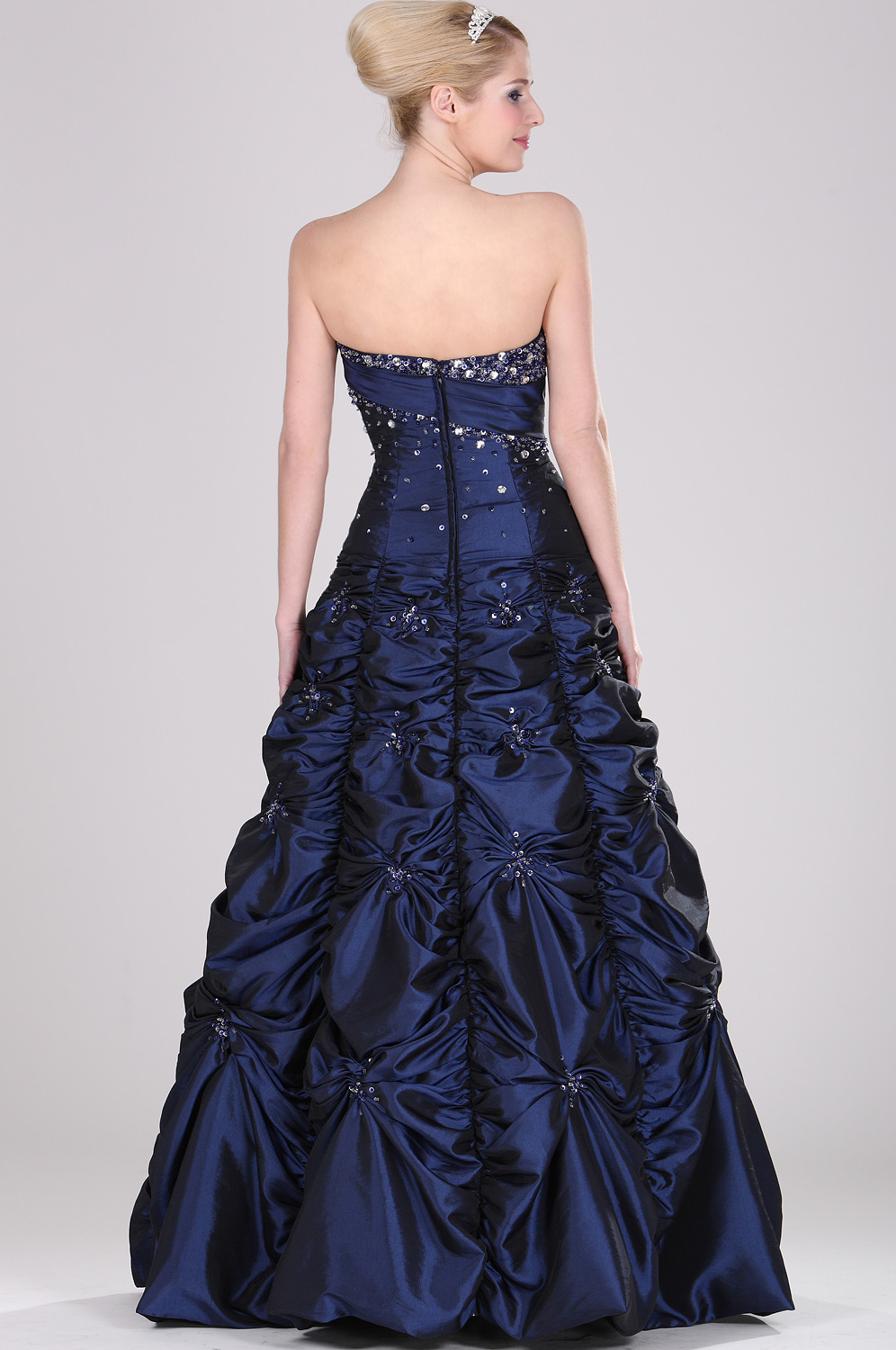 Vestido de Baile, de Lujo ,Azul