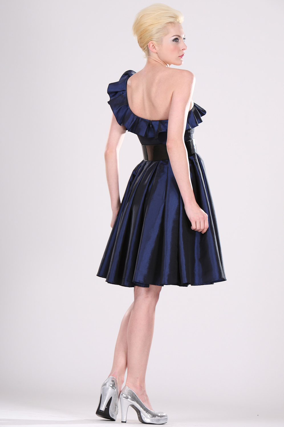 Seule épaule Robe de Cocktail