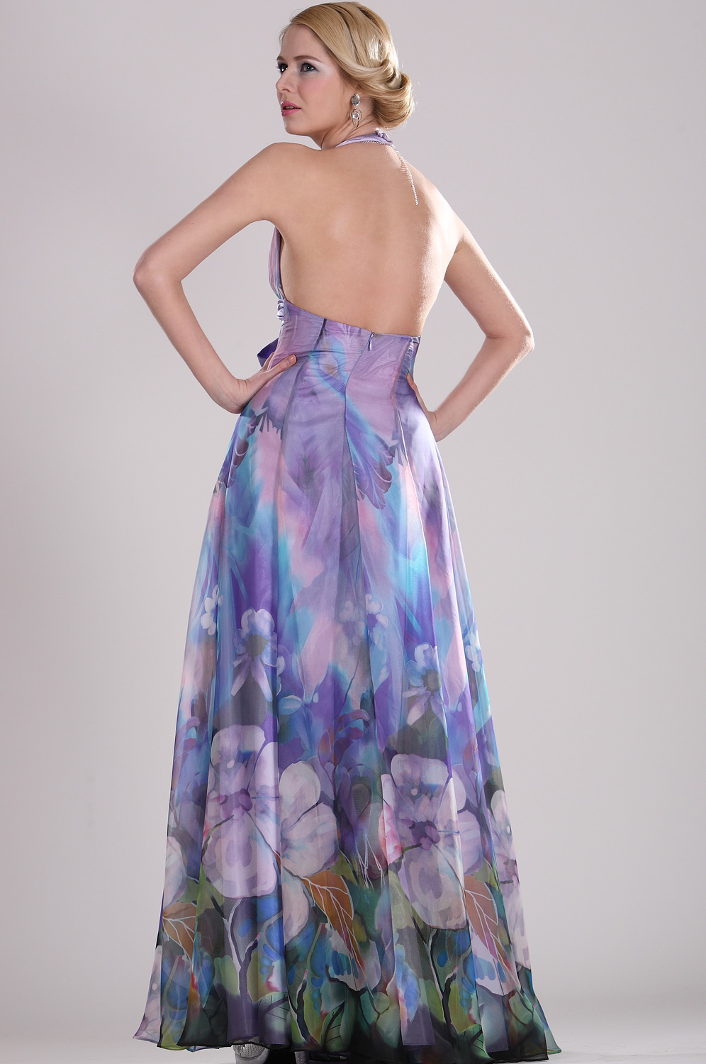 Floral Halter Meilleures ventes Soiree Robe