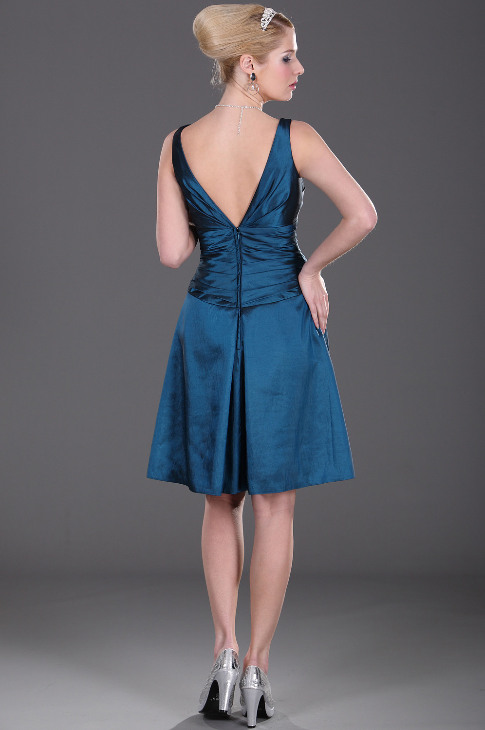 Adorable Vestido de Dama Azul