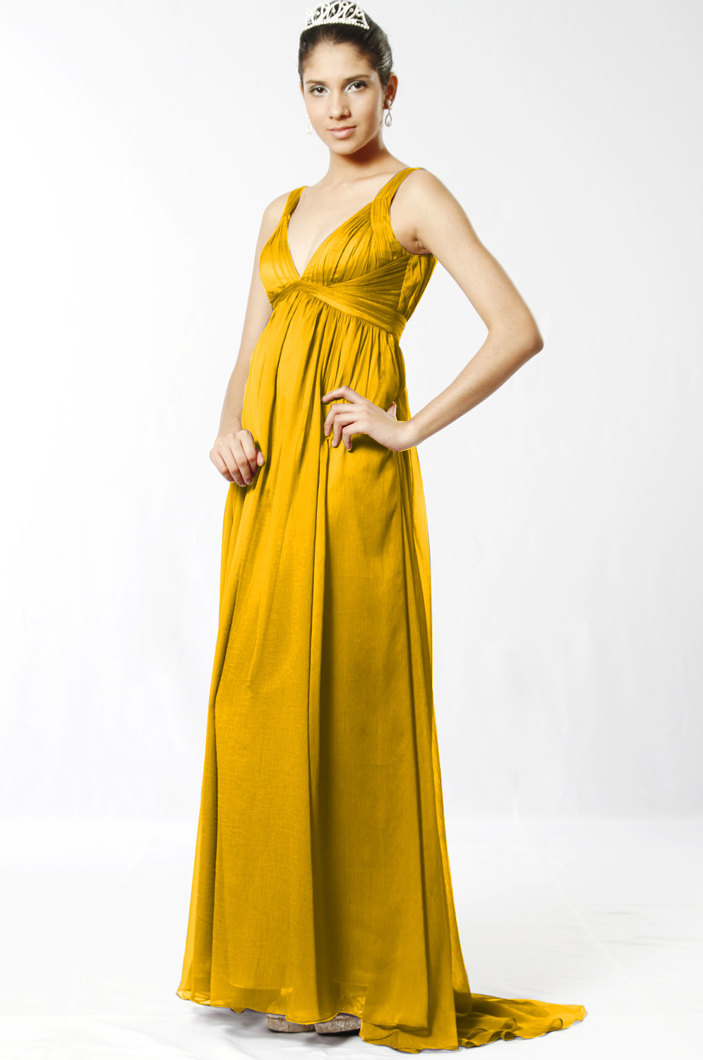 On sale  Elegant V-cut Evening Dress