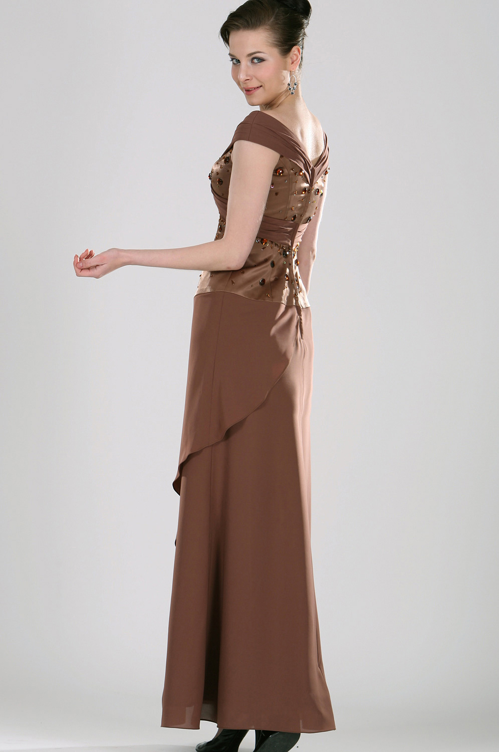 Nuevo vestido de Madre de la Novia Elegante