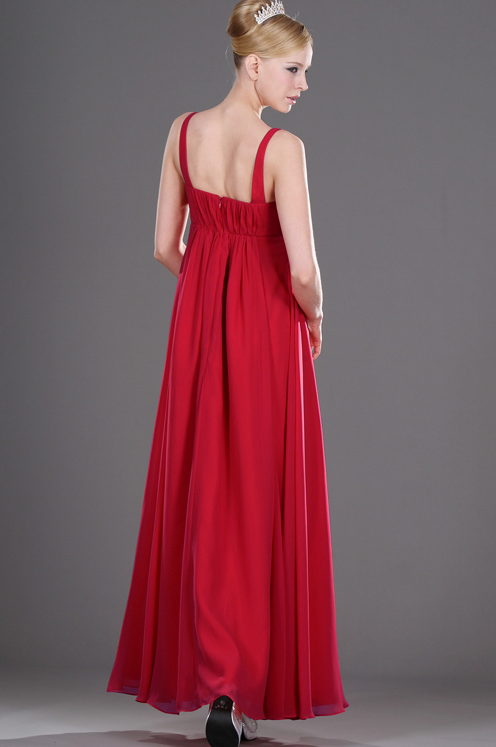 Träger  Elizabeth leuchtend Rot  Abendkleid