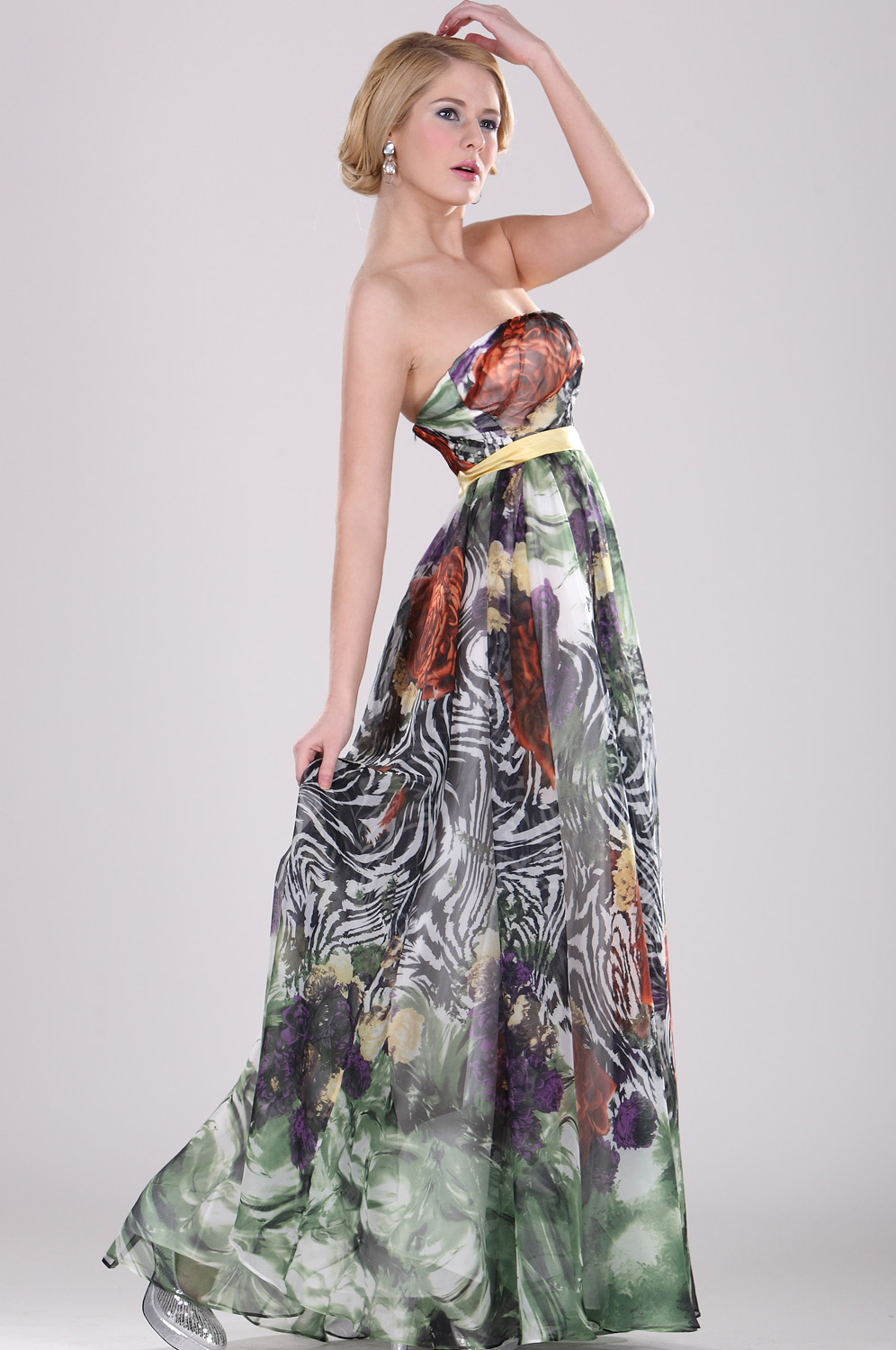 Strapless Evening Dress