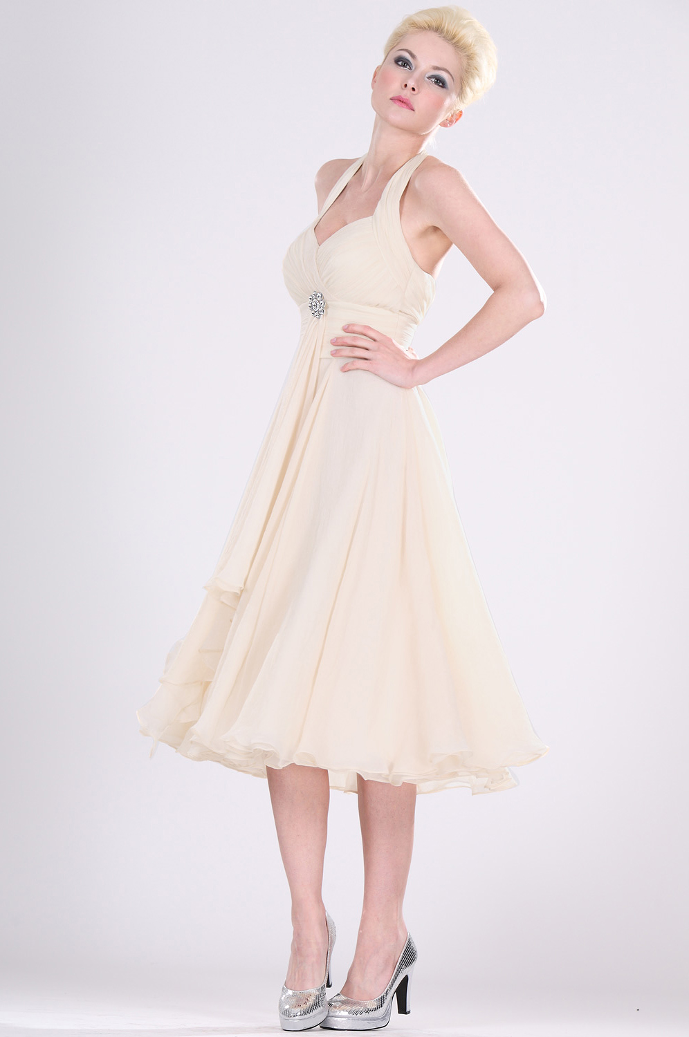 Charming Halter Cocktail Dress