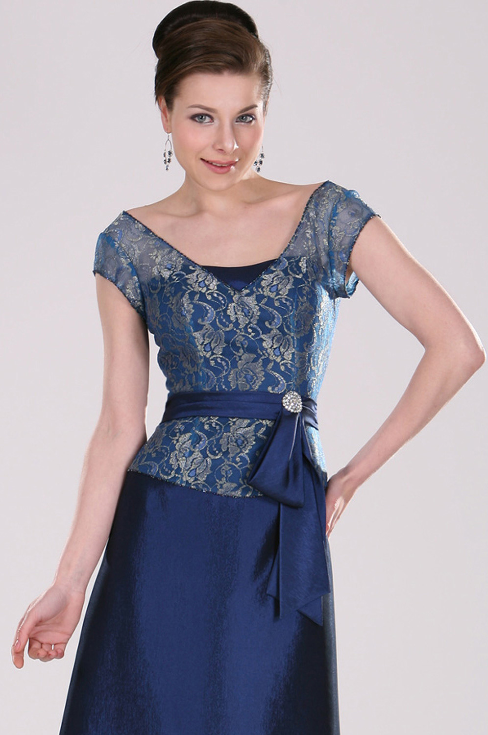 Nuevo vestido de Madre de la Novia Azul