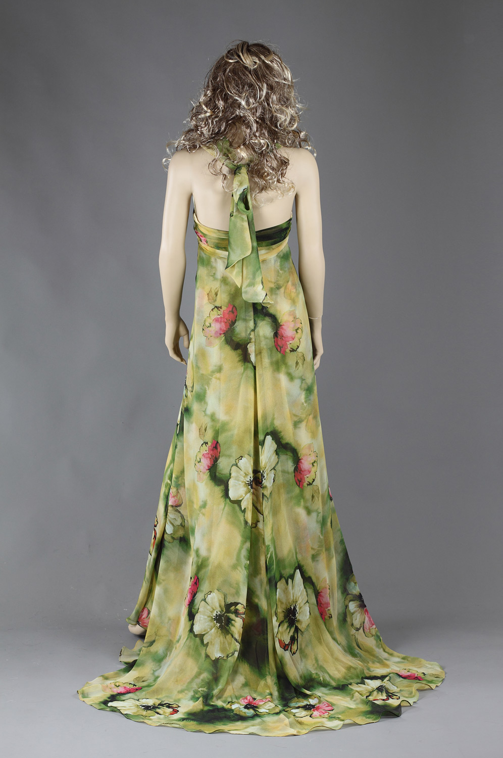 flowery evening dress