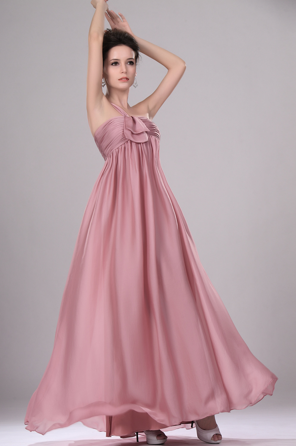 New Elegant One Shoulder Evening Dress