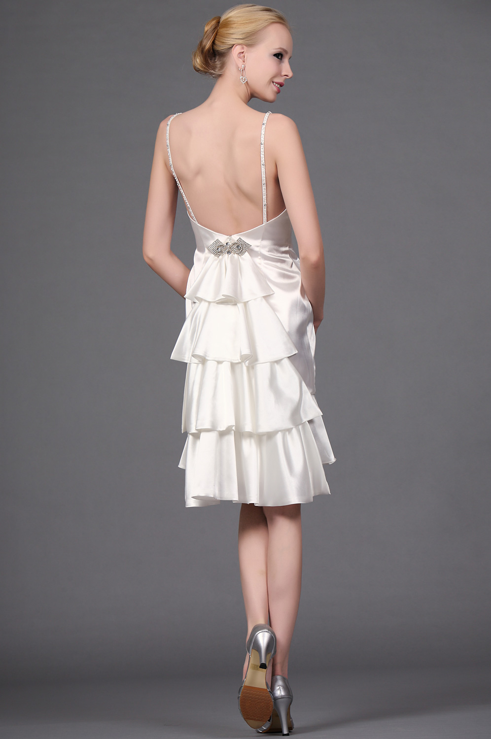 Popular estilo Vestido de Coctel con deseño de espalda sexual