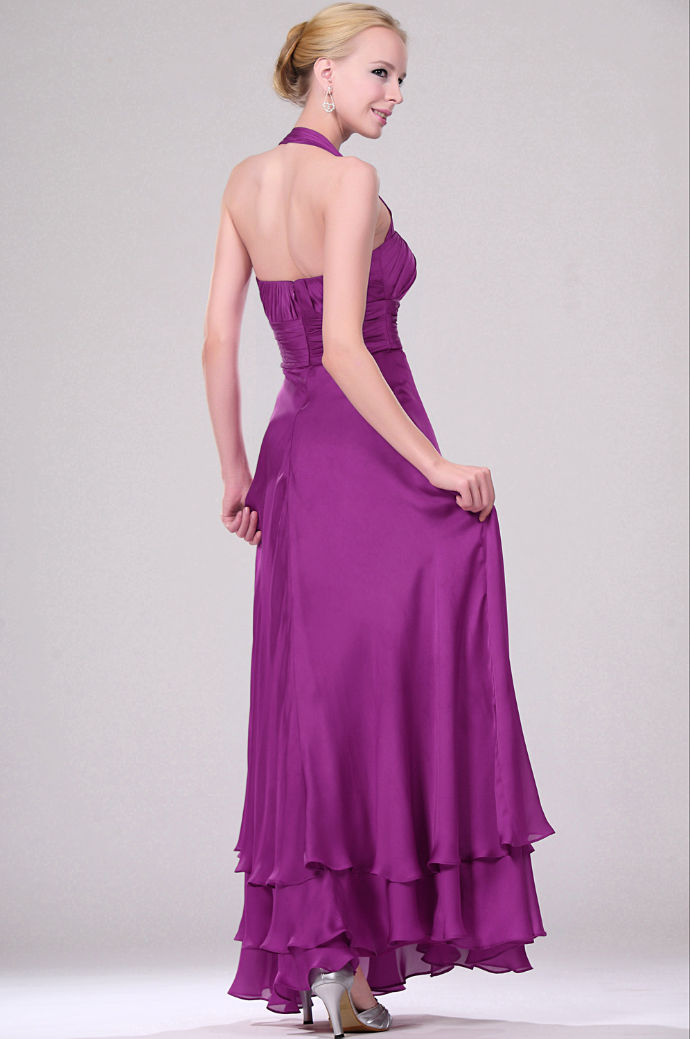 New Elegant Halter Formal Evening Dress