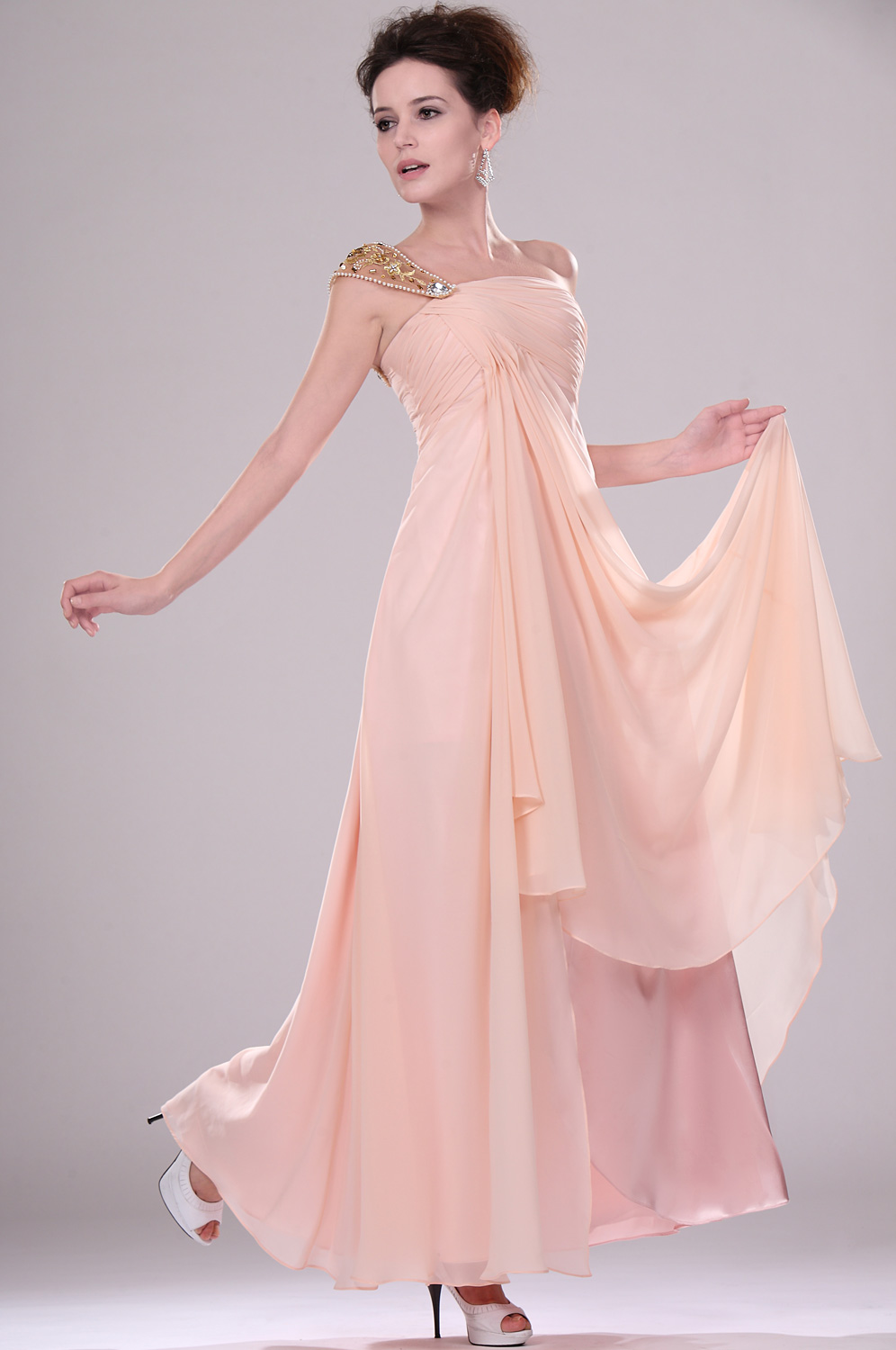 Neue Artikel Wunderbar Einschulter Abendkleid