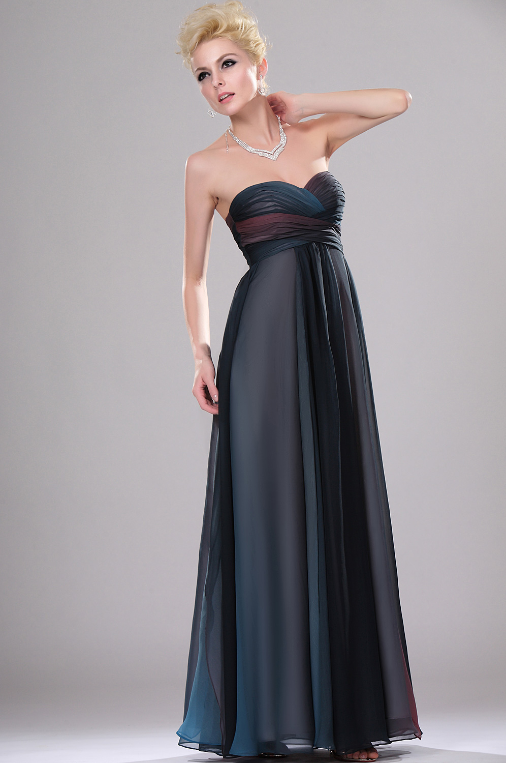New Sweetheart Strapless Gradient Evening Dress