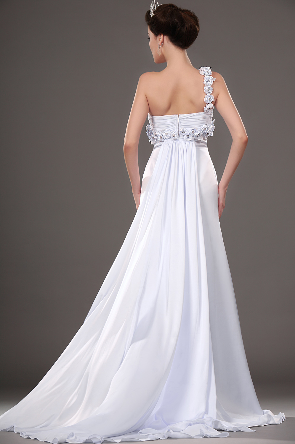 Superbe Seule épaule Robe de Soiree avec paillettes