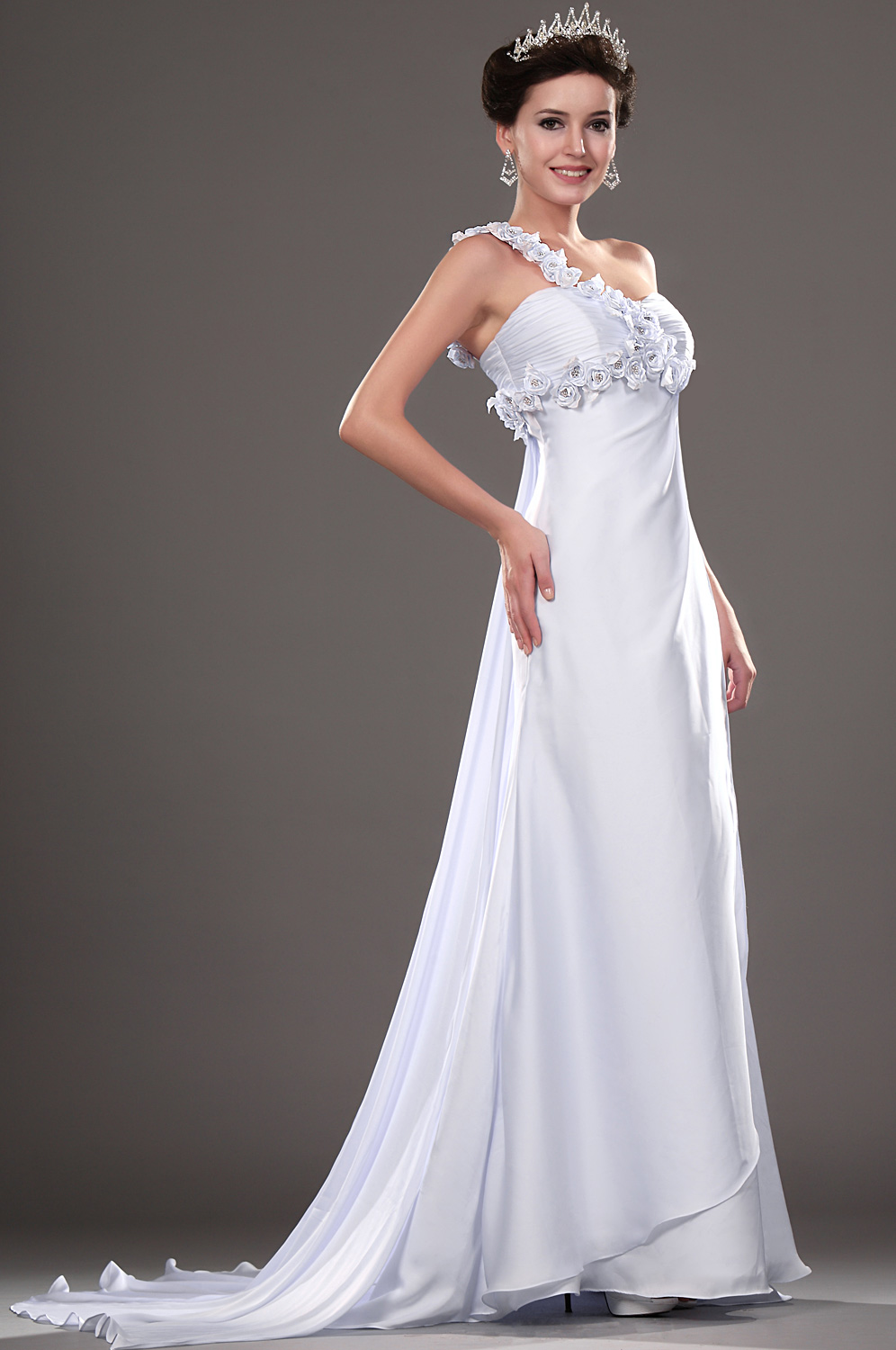 Superbe Seule épaule Robe de Soiree avec paillettes