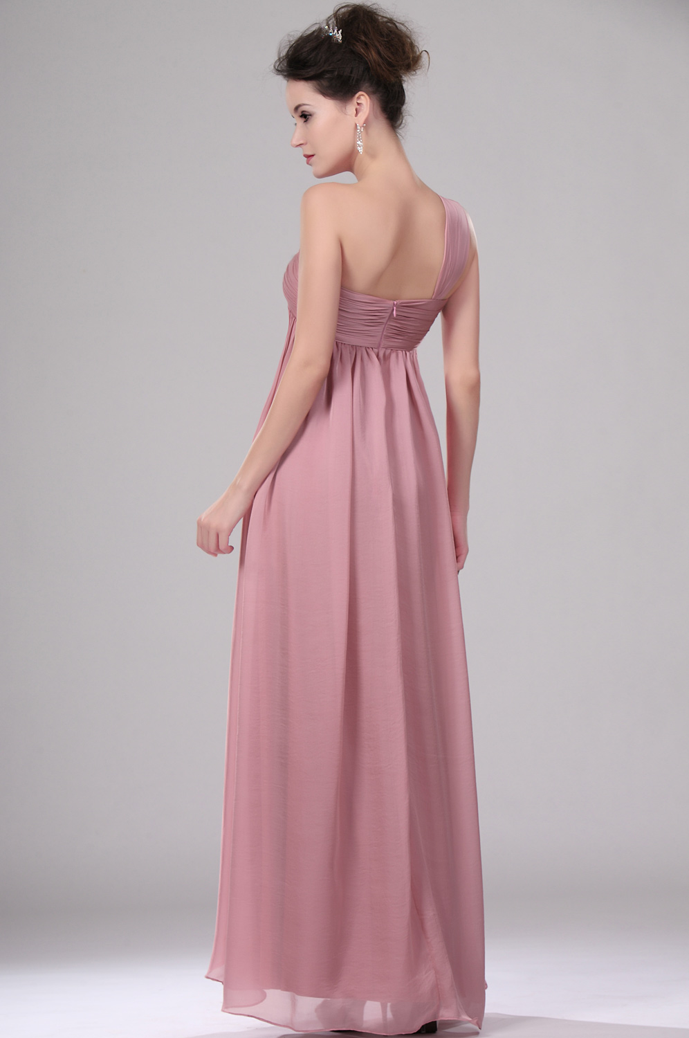 New Elegant One Shoulder Evening Dress