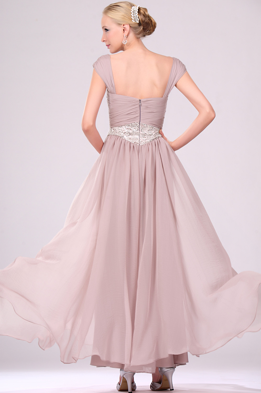 2011 New Stylish Cap-sleeve/Strapless Evening Gown